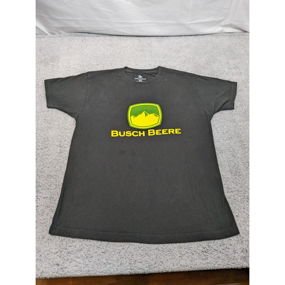 Busch Beere John Deere Parody T-Shirt Size Large Anheuser-Busch Beer Graphic USA